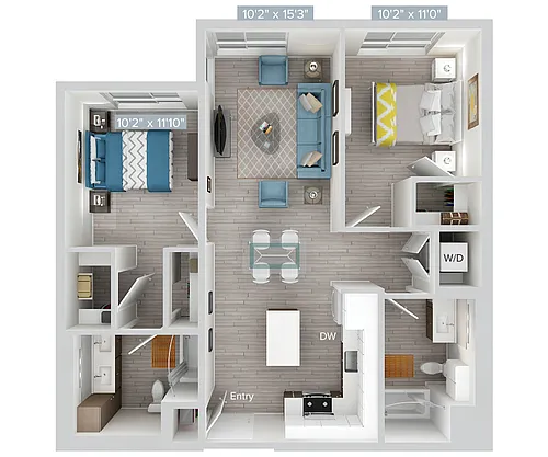 Floor plan B8-1020SF-NoBalc