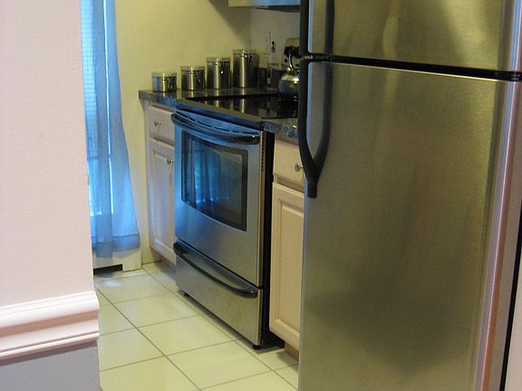 kitchen w/ new stainless appliances