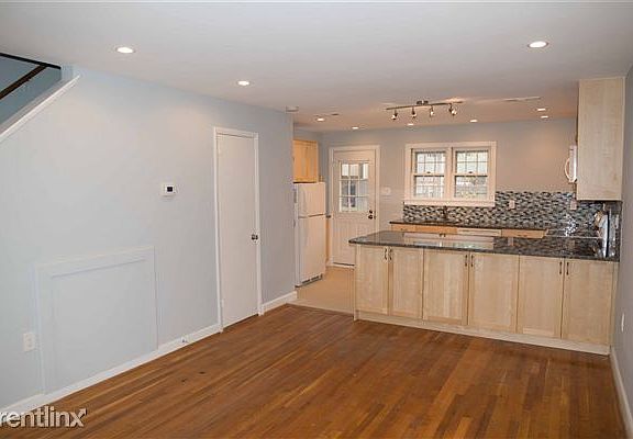 View from living room to kitchen