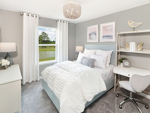 Spacious secondary bedroom with room to play.