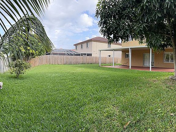 Backyard with Fruit Trees