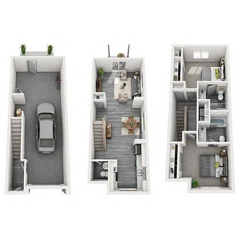 Floor plan Paul Bunyan | Townhome