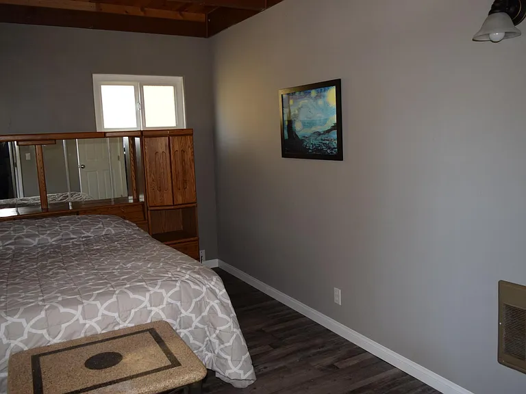 This room has enough space for a king-sized bedroom set.