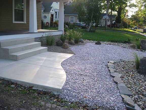 Uniquely designed xeriscaping for water conservation and maintenance-free care