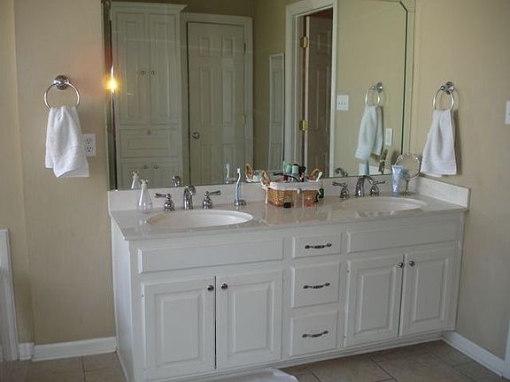 Master bath,beveled mirror