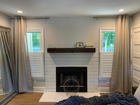 Fireplace in master