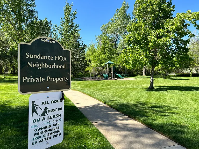 Steps from a pocket park with plenty of trails for adventures