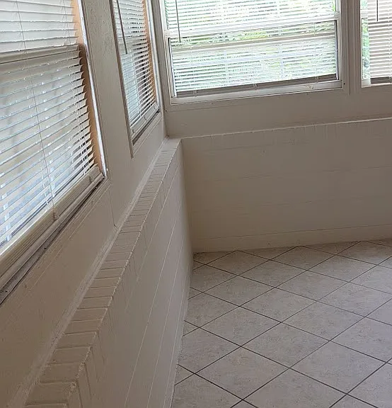 8 ft by 12 ft converted porch with pass thru to livingroom