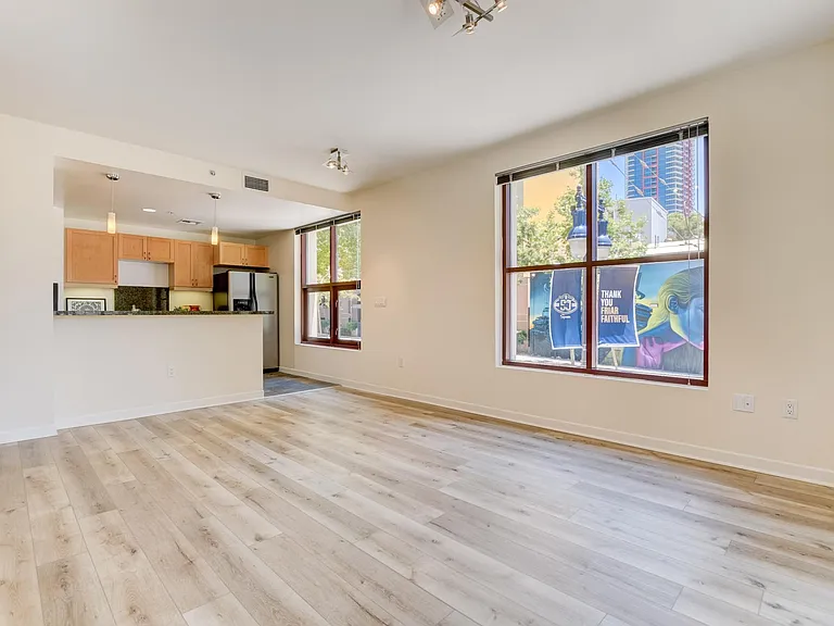 Open concept LR Kitchen