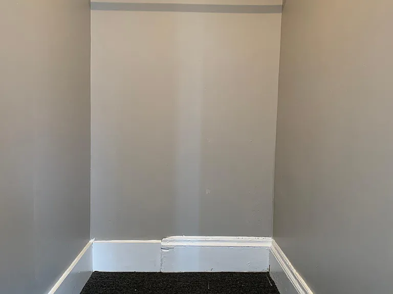 Storage closet off living room
