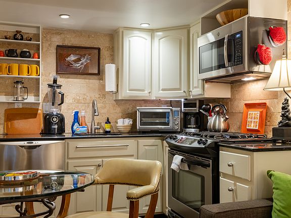 Ready to Cook! Full Size Gas Range, Microwave, Breville Toaster Oven and Drawer Dish Washer