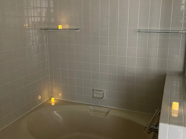 Master Bath
Soaking Tub
Faucet with Wand
3 battery powered Votive Candles
