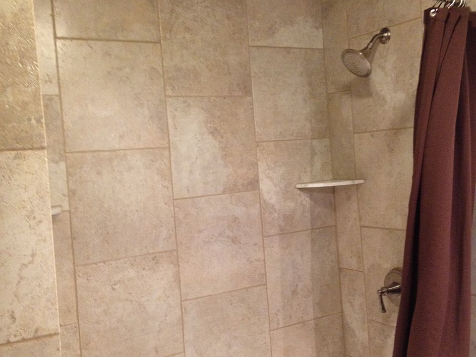 shower with tub