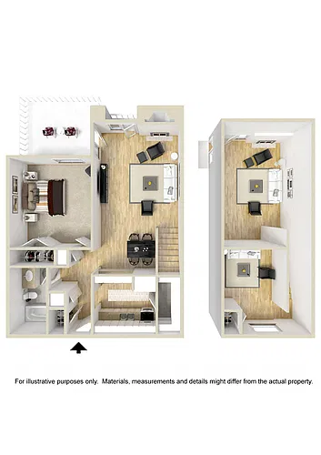 Floor plan 1P - Loft
