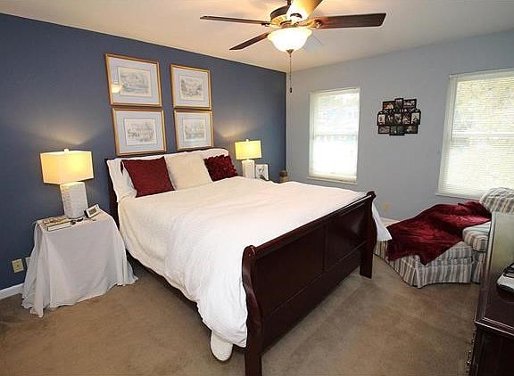 Freshly painted Master Bedroom with lots of natural light!