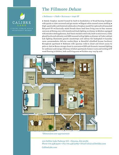 Floor plan Fillmore Deluxe