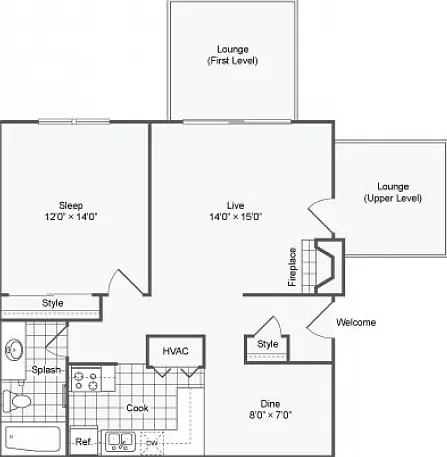Maclellan | 803 Square Foot One Bedroom Maclellan | 803 Square Foot One Bedroom