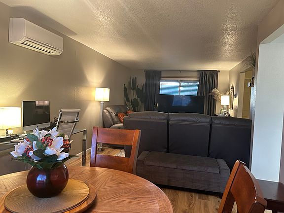 Family room and dining area.