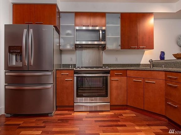New stainless steel appliances.