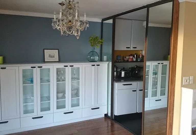 Built-in shelving