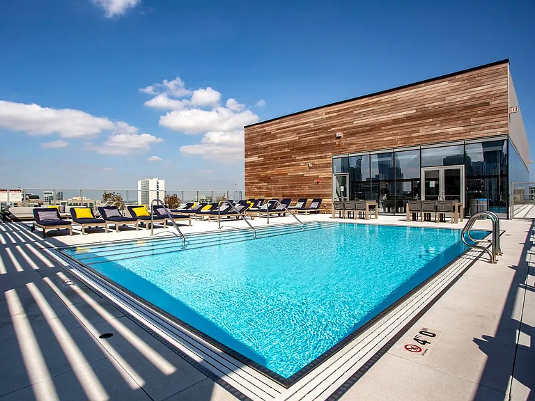 Soak up the sun in the rooftop pool