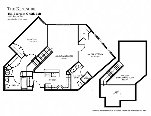 Floor plan The Westminster Loft