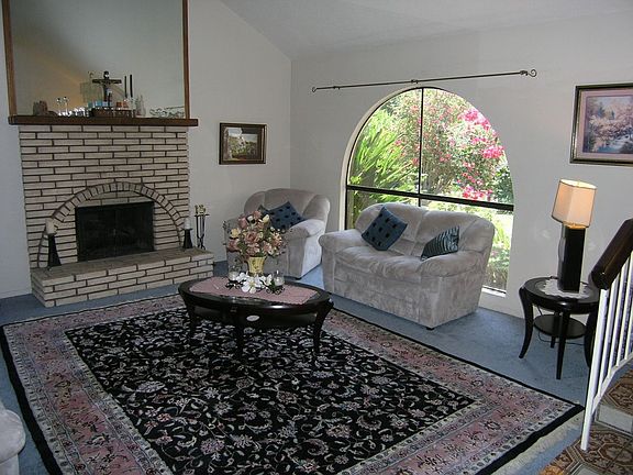 Formal living room with picture window view