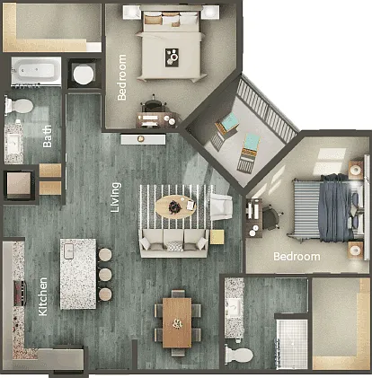 B3 floor plan River House