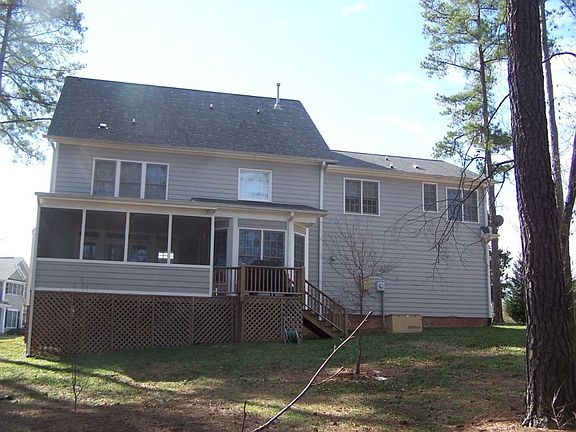 View from backyard; screened in porch