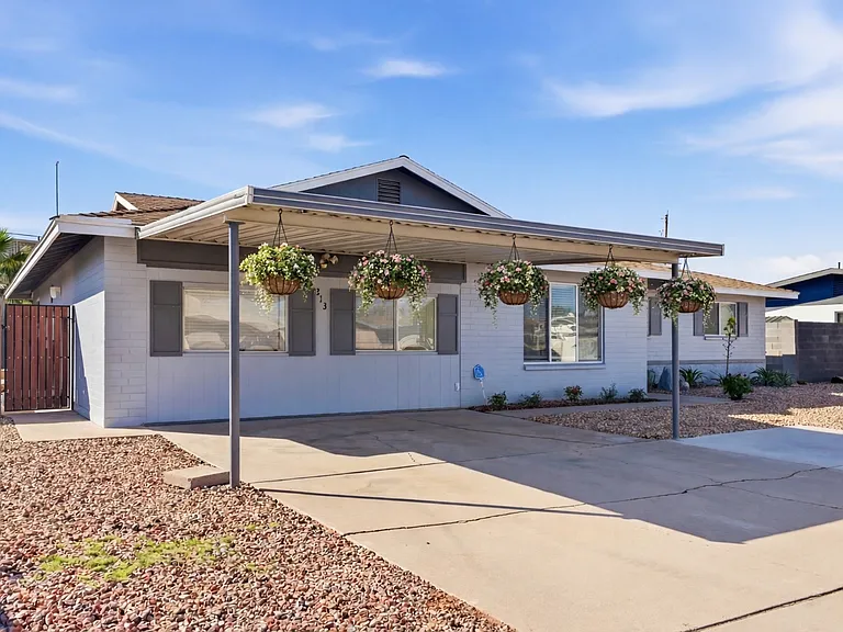 Ranch-style home on a quiet Tempe street, just off Mill Ave and the 60 _ surprisingly quiet inside despite the central location.