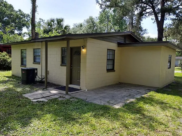 Rear view of home.