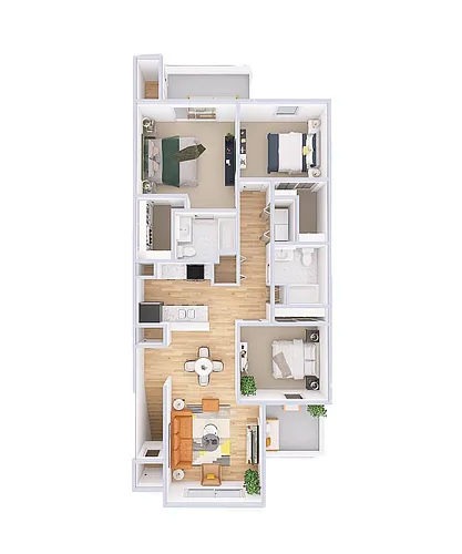 Floor plan The Lakeside - Downstairs