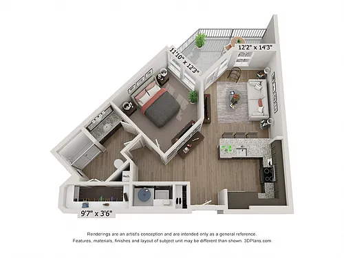 Floor plan A2 - Navy