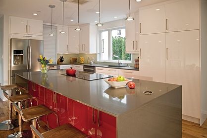 Modern, open kitchen