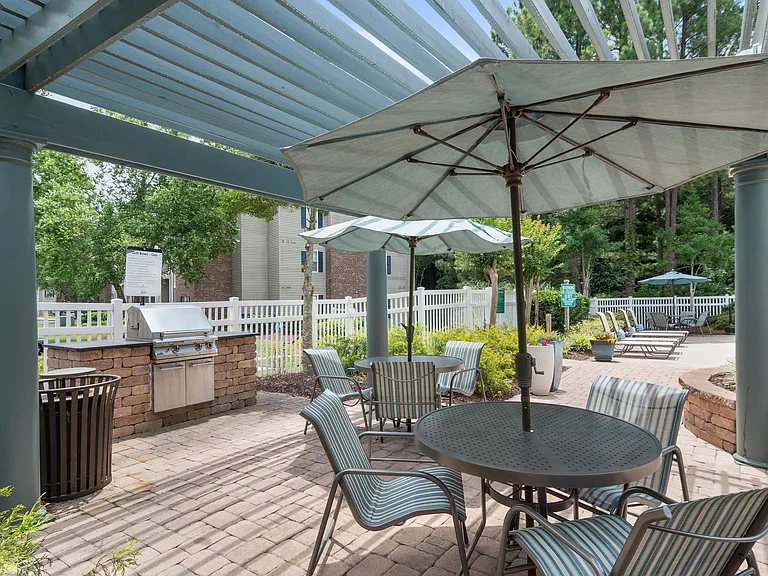 Poolside Grill and Seating Area