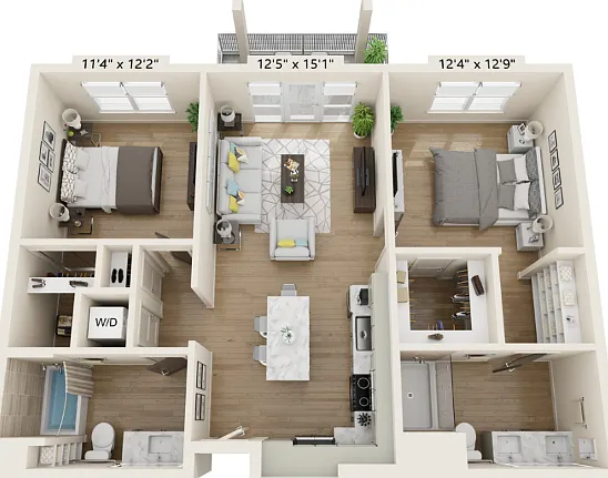 B2A floor plan Coastline Ventura