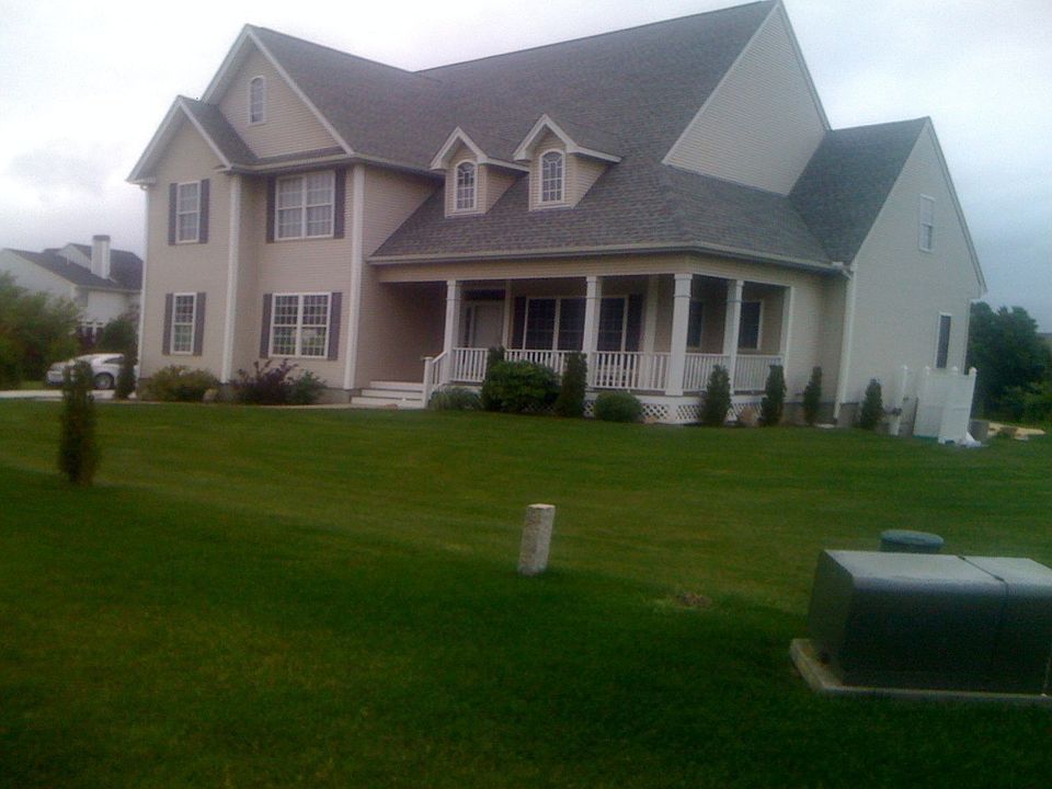 Front left side of house