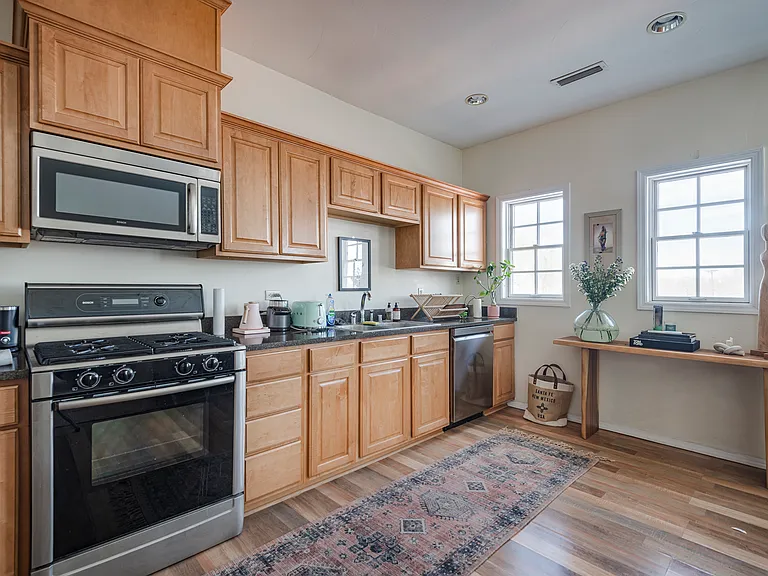 Open-concept kitchen with plenty of natural light