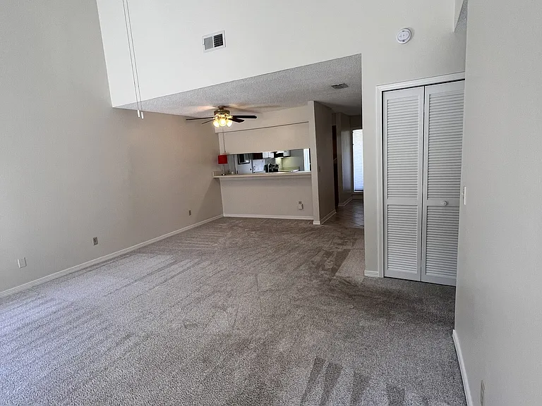 Den to dining area