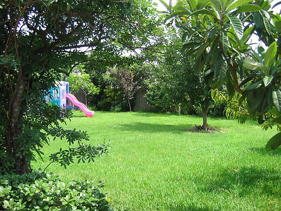 Backyard E side view