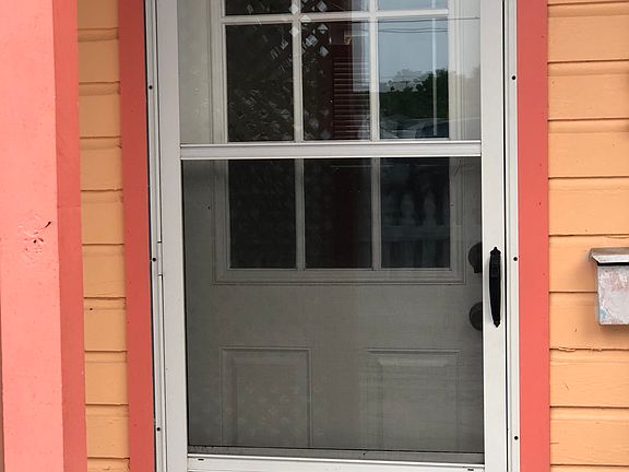 Screened front door