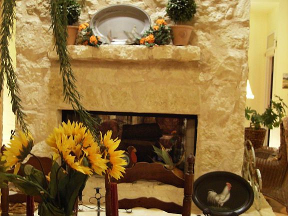 Double Sided Fireplace