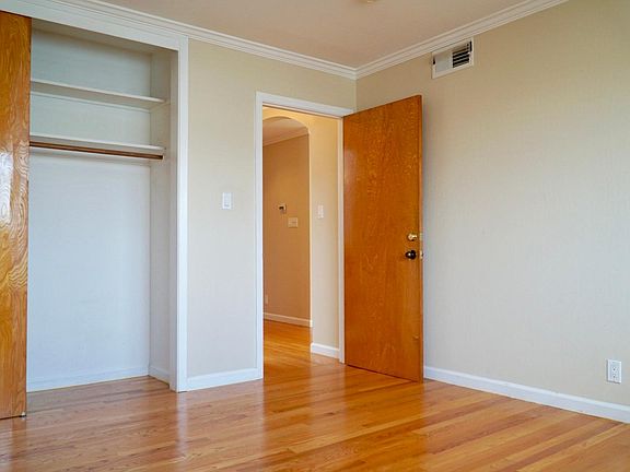 Master bedroom, double-wide sliding door closet.