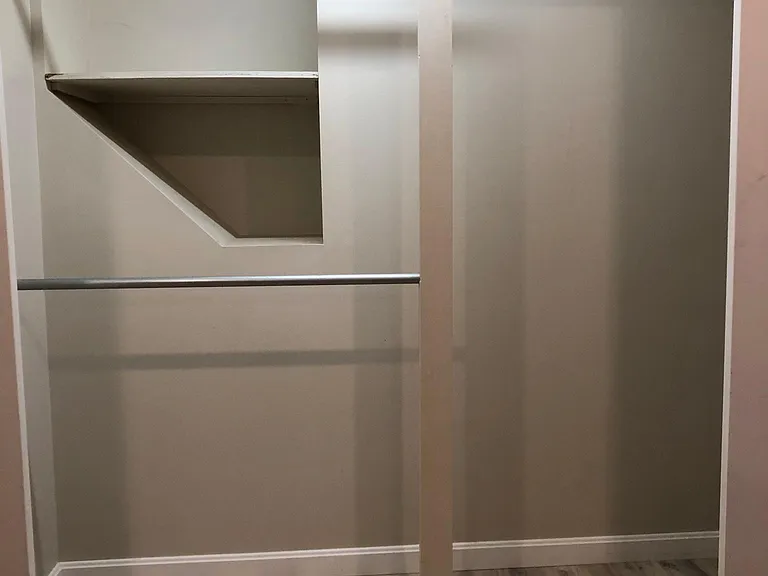 Plenty of room in main bedroom closet