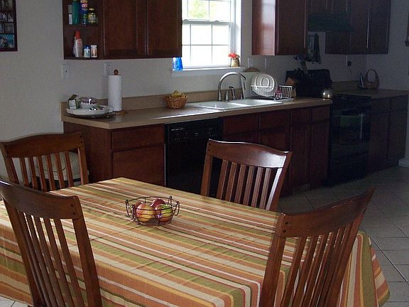 Kitchen with ceramic tile and gorgeous cabinets