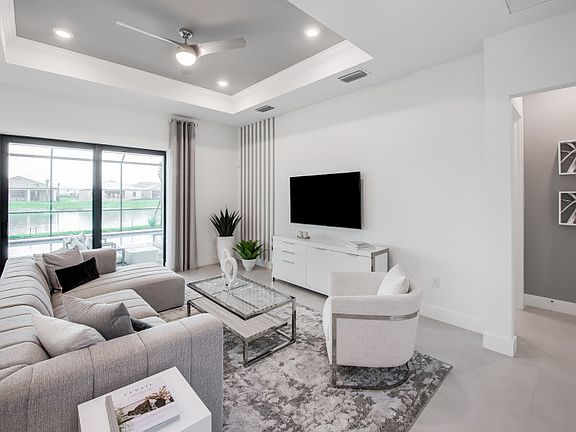 Open-concept gathering room