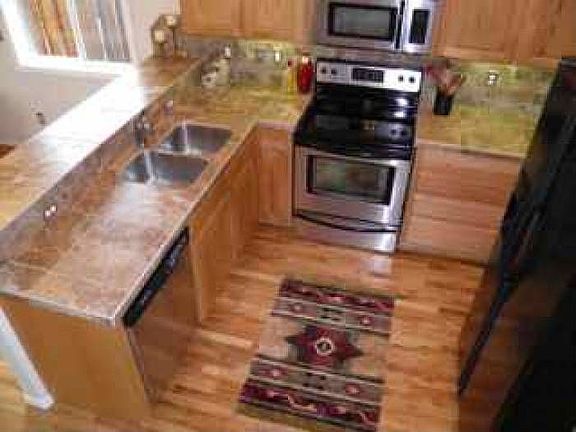 kitchen from stairwell