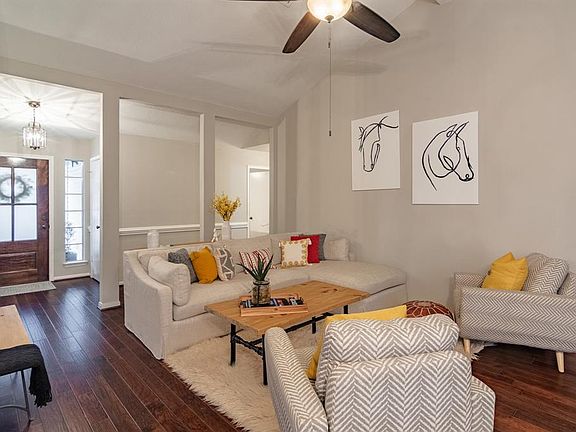 Freshly painted walls throughout and beautiful wood floors in main living areas.
