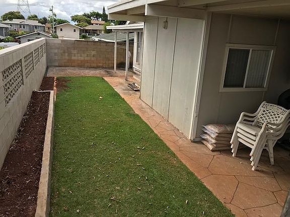 View of backyard.
