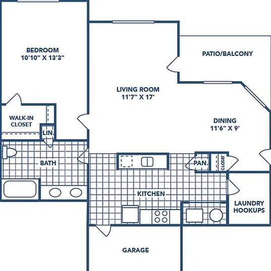 1 Bedroom | 1 Bath | 910 SF 1 Bedroom | 1 Bath | 910 SF